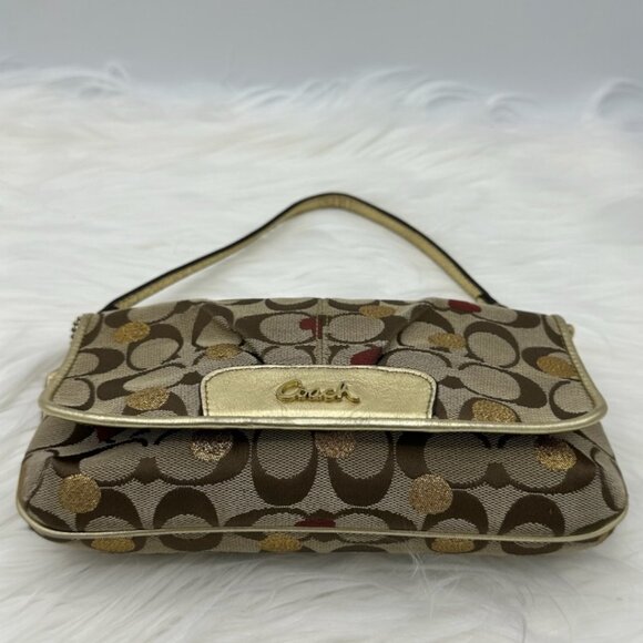 *SOLD* Vintage Coach Secret Admirer Large Flap Wristlet + Bonus Strap Extender - Picture 10 of 16